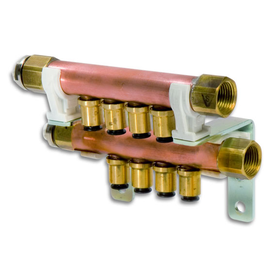 MANIFOLD UNIT 4-port <br />
for heating pipe ø 8 mm